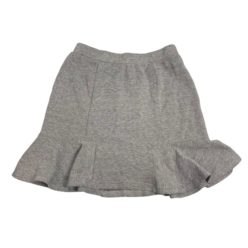 Amisu Ruffle Skirt‎ Tweed Mini Skater Flared Ruffled Party Hem US 6 265